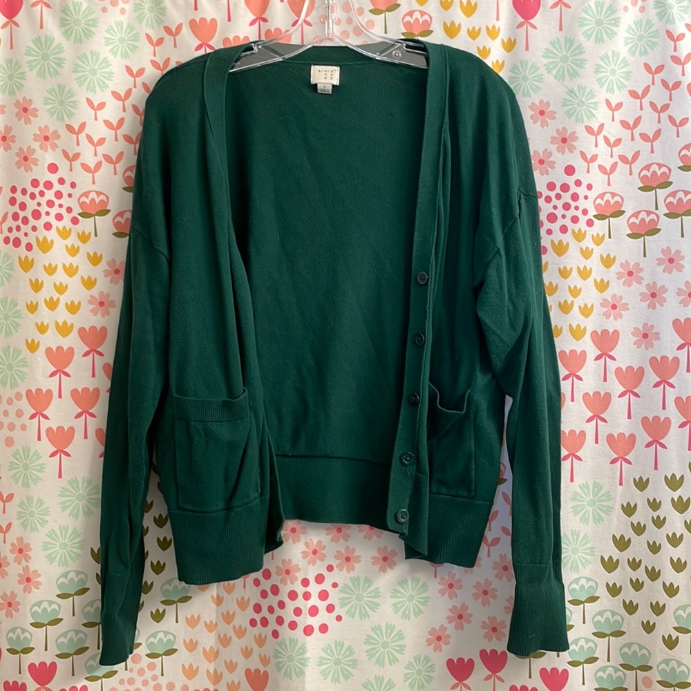 Target A New Day Green Cardigan in Women’s Large